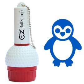 Promarking Ezballstamp Golf Ball Stamp - Blue Penguin