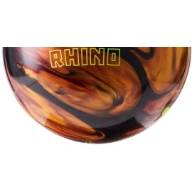 Brunswick Rhino Bowling Ball, Red/Black/Gold, 10 lb