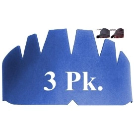 3Pk. Dark Blue Baseball Caps Crown Inserts Comfortable, Flexible & Long Lasting Hat Shaper, Foam Hat Liner Support for Snapback Caps, Fitted Caps, and More. 100% Mbg, 1 Free w/Purchase of 3Pk.