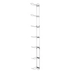 Knape & Vogt, Silver John Sterling Sports Rack for Garage, 7-Ball Capacity, 63-1/8