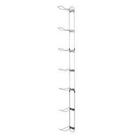 Knape & Vogt, Silver John Sterling Sports Rack for Garage, 7-Ball Capacity, 63-1/8