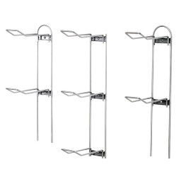 Knape & Vogt, Silver John Sterling Sports Rack for Garage, 7-Ball Capacity, 63-1/8