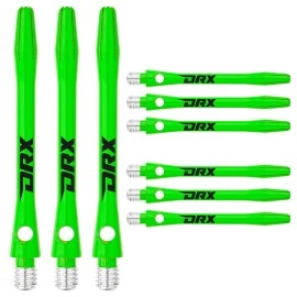 Red Dragon Drx Green Coated Aluminium Short Shafts & Red Dragon Checkout Card