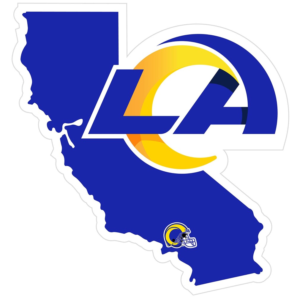 NFL Los Angeles Rams Home State Decal, 5