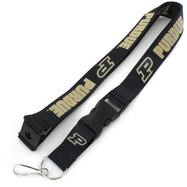 Aminco NCAA Purdue Boilermakers Team Lanyard, black, 24