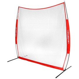 PowerNet Golf Net | Work on Drives, Chips with Woods or Irons | Large Hitting Surface | Portable Driving Range | Indoor or Outdoor | 2 Sizes (7 ft x 7 ft)