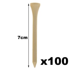 Cosmos 100 Pcs Wooden Golf Tee Less Friction Wood Golfing Tees For Training, 2-3/4 Long