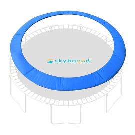 SkyBound 12 Foot Blue Trampoline Safety Pad - Spring Cover Fits Up to 7 Inch Springs - Standard