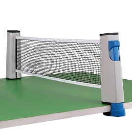 Hipiwe Retractable Table Tennis Net Replacement, Ping Pong Net and Post, 6 Feet(1.8M, Fits Tables Up to 2.0 inch (5.0 cm) (White)