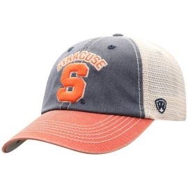 Top Of The World Syracuse Orange Men'S Relaxed Fit Adjustable Mesh Offroad Hat Team Color Icon, Adjustable