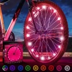 Activ Life Bike Lights, Pink, 1-Tire Pack Led Bicycle Christmas Lights For Wheels With Batteries Included, Best Christmas Stocking Stuffers For Girls, Pink Top Unique Xmas 2023 Ideas