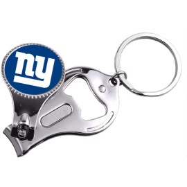 Nfl New York Giants Multi-Function Keychain Includes: Nail Clipper Nail File And Bottle Opener