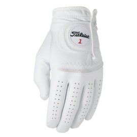 Titleist Perma Soft Golf Glove Mens Cadet LH Pearl, White(Large, Worn on Left Hand)