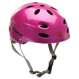 Razor V-17 Youth Multi-Sport Helmet, Magenta