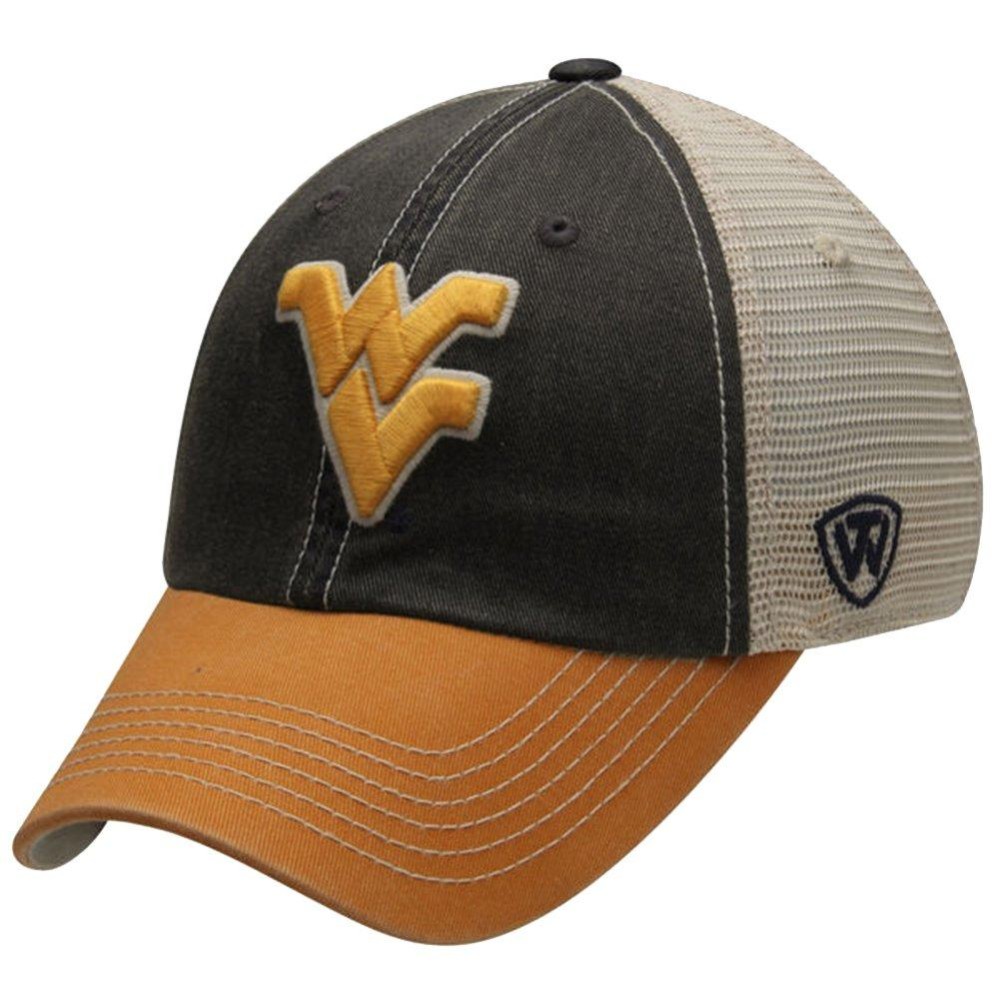 Top Of The World Adult Unisexs Offroad Snapback Mesh Back Adjustable Hat, West Virginia Mountaineers, One Size