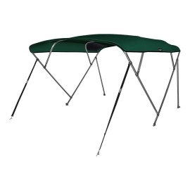 Msc 3 Bow 4 Bow Bimini Top Boat Cover With Rear Support Pole And Storage Boot (4 Bow 8L X 54 H X 91-96 W,Forest Green)