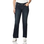 Silver Jeans Co Womens Suki Mid Rise Slim Bootcut Jeans, Grey Dark Indigo Rinse, 31W X 31L