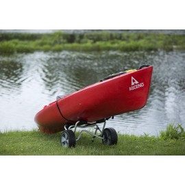 attwood 11930-4 Kayak and Canoe Cart, Large-Diameter Wheels, No-Deflate Tires, Carries Up to 100 Pounds, Aluminum