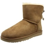 Ugg Womens Mini Bailey Bow Ii Boot, Chestnut, 11