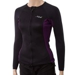 Xcel Womens Longsleeve Wetsuit Jacket W/Cinch Cord 12 Black/Eggplant