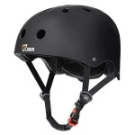 Jbm Skateboard Bike Helmet For All Ages (5-99) - Lightweight, Adjustable & Design Of Ventilation Multi-Sport Helemt For Bicycle Skate Scooter 3 Sizes For Adult Youth & Kids