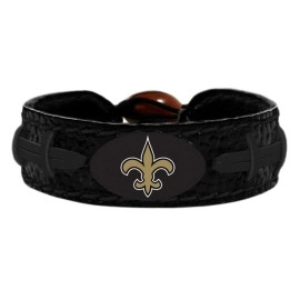 NFL New Orleans Saints BraceletTeam Color Tonal Black, Team Color Tonal Black, One Size