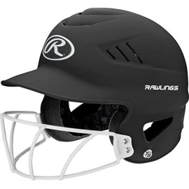 Rawlings | COOLFLO HIGHLIGHTER Batting Helmet | Face Guard Included | One Size Fits Most 6 1/2