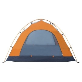 Winterial Three Person Tent - Lightweight 3 Season Tent with Rainfly, 4.4lbs, Stakes, Poles and Guylines Included, Camping, Hiking and Backpacking Tent, Orange