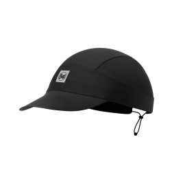 Buff Pack Run Cap R-Solid Black, One Size