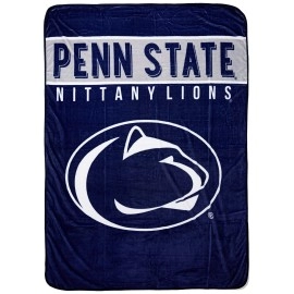 Northwest NCAA Penn State Nittany Lions Unisex-Adult Raschel Throw Blanket, 60