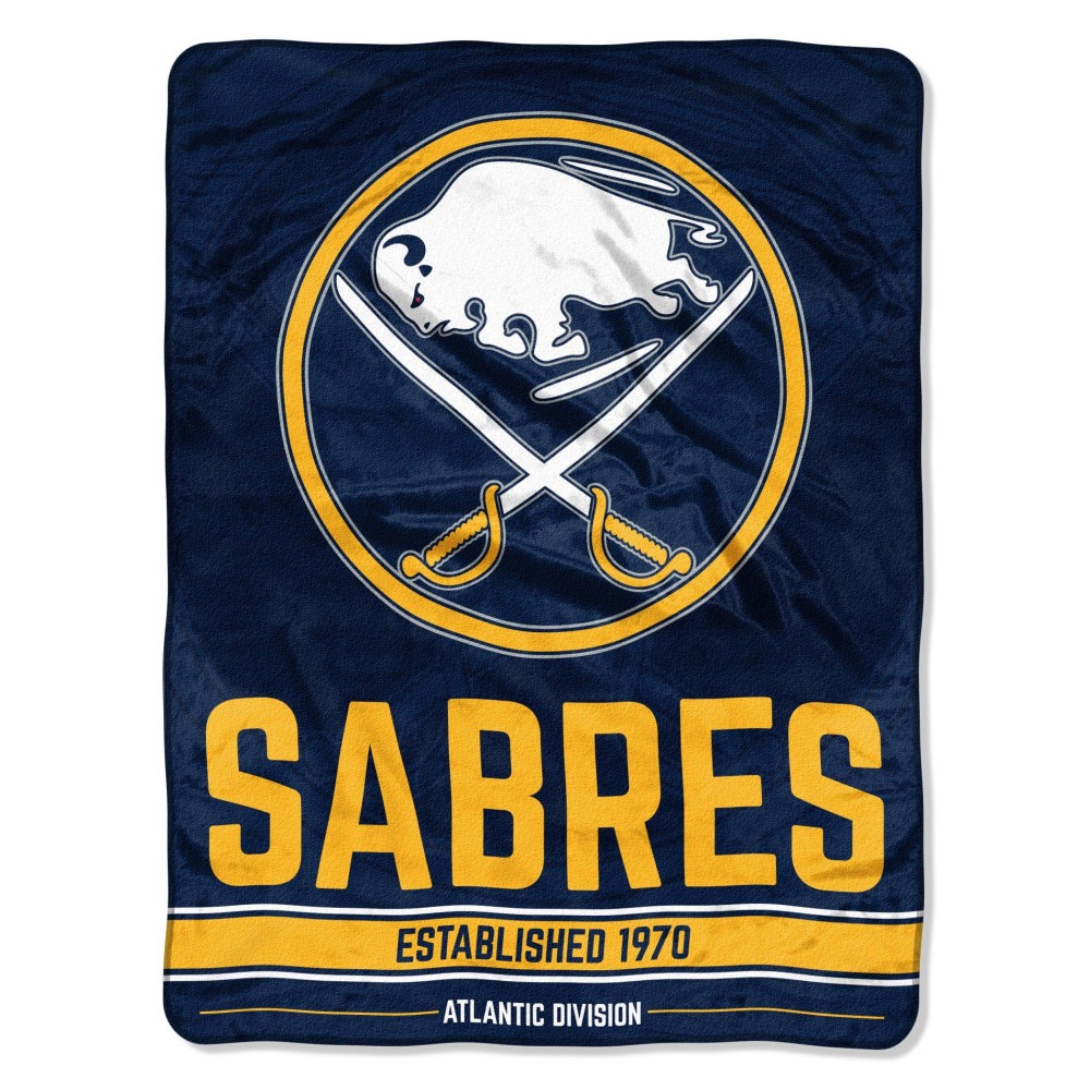 Northwest NHL Buffalo Sabres Unisex-Adult Micro Raschel Throw Blanket, 46