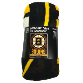 Northwest NHL Boston Bruins Unisex-Adult Micro Raschel Throw Blanket, 46