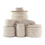 Sgt Knots Twisted 100 Cotton Rope For Diy Projects, Crafts, Commercial, Agricultural - High Strength, Low Stretch, Natural (38 X 10Ft, Natural)