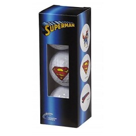 Creative Covers For Golf Unisexsuperman 3Pc Golf Ball Assortment, White