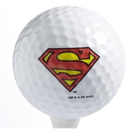 Creative Covers For Golf Unisexsuperman 3Pc Golf Ball Assortment, White