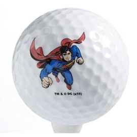 Creative Covers For Golf Unisexsuperman 3Pc Golf Ball Assortment, White