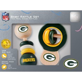 NFL Green Bay Packers Baby Rattle Set - 2 Pack