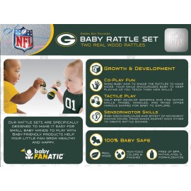 NFL Green Bay Packers Baby Rattle Set - 2 Pack