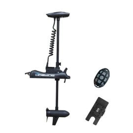 Aquos Haswing Black 12V 55Lbs 48Inch Bow Mount Trolling Motor With Remote Control, Quick Release Bracket For Inflatable Boat Kayak Bass Boat Aluminum Boat Fishing, Freshwatersaltwater Use