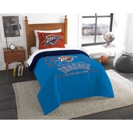 Northwest Nba Oklahoma City Thunder Unisex-Adult Comforter And Sham Set Fullqueen Reverse Slam