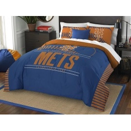 Northwest Mlb New York Mets Unisex-Adult Comforter And Sham Set Fullqueen Grand Slam
