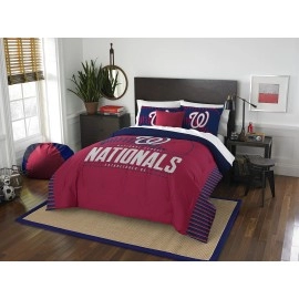 Northwest Mlb Washington Nationals Unisex-Adult Comforter And Sham Set Fullqueen Grand Slam