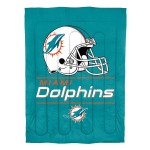 Northwest Nfl Miami Dolphins Unisex-Adult Comforter And Sham Set Fullqueen Draft