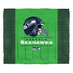 Northwest Nfl Seattle Seahawks Unisex-Adult Comforter And Sham Set Fullqueen Draft