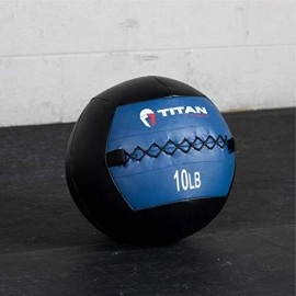 Titan Fitness Medicine Wall Ball 14 Diameter 10 Lb. Soft Leather Durable