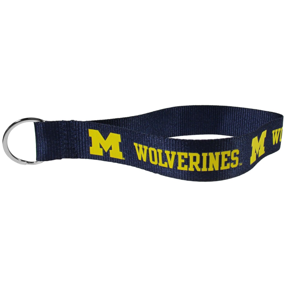 Siskiyou NCAA Michigan Wolverines Lanyard Key Chain, Wristlet , Blue