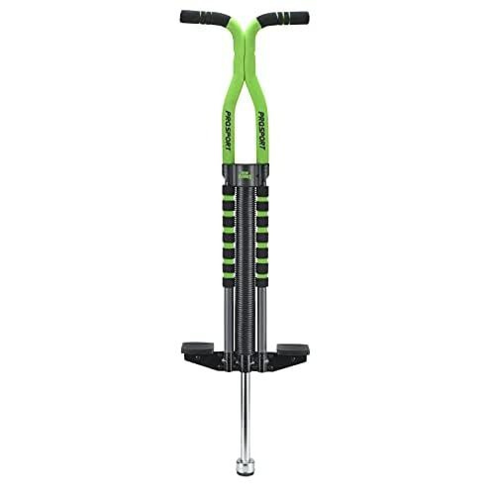 New Bounce Pogo Stick For Kids - Pogo Sticks For Ages 9 And Up, 80 To 160 Lbs - Pro Sport Edition, Quality, Easy Grip, Pogostick For Hours Of Wholesome Fun (Black & Green)