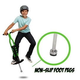 New Bounce Pogo Stick For Kids - Pogo Sticks For Ages 9 And Up, 80 To 160 Lbs - Pro Sport Edition, Quality, Easy Grip, Pogostick For Hours Of Wholesome Fun (Black & Green)