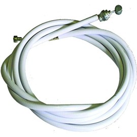 Action Slick Lined 2-End Cable Brake, White