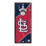 Wincraft Mlb St. Louis Cardinals Bottle Opener5X11 Wood Sign Bottle Opener Team Colors 5X11